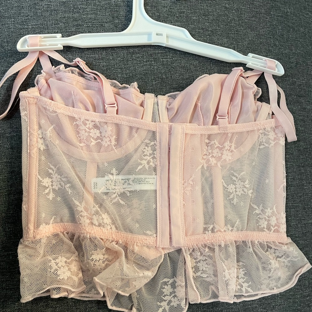 Wild Fable Pink Lace Bustier